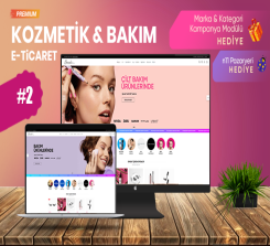 Kozmetik & Bakım E-Ticaret Konsepti #V2
